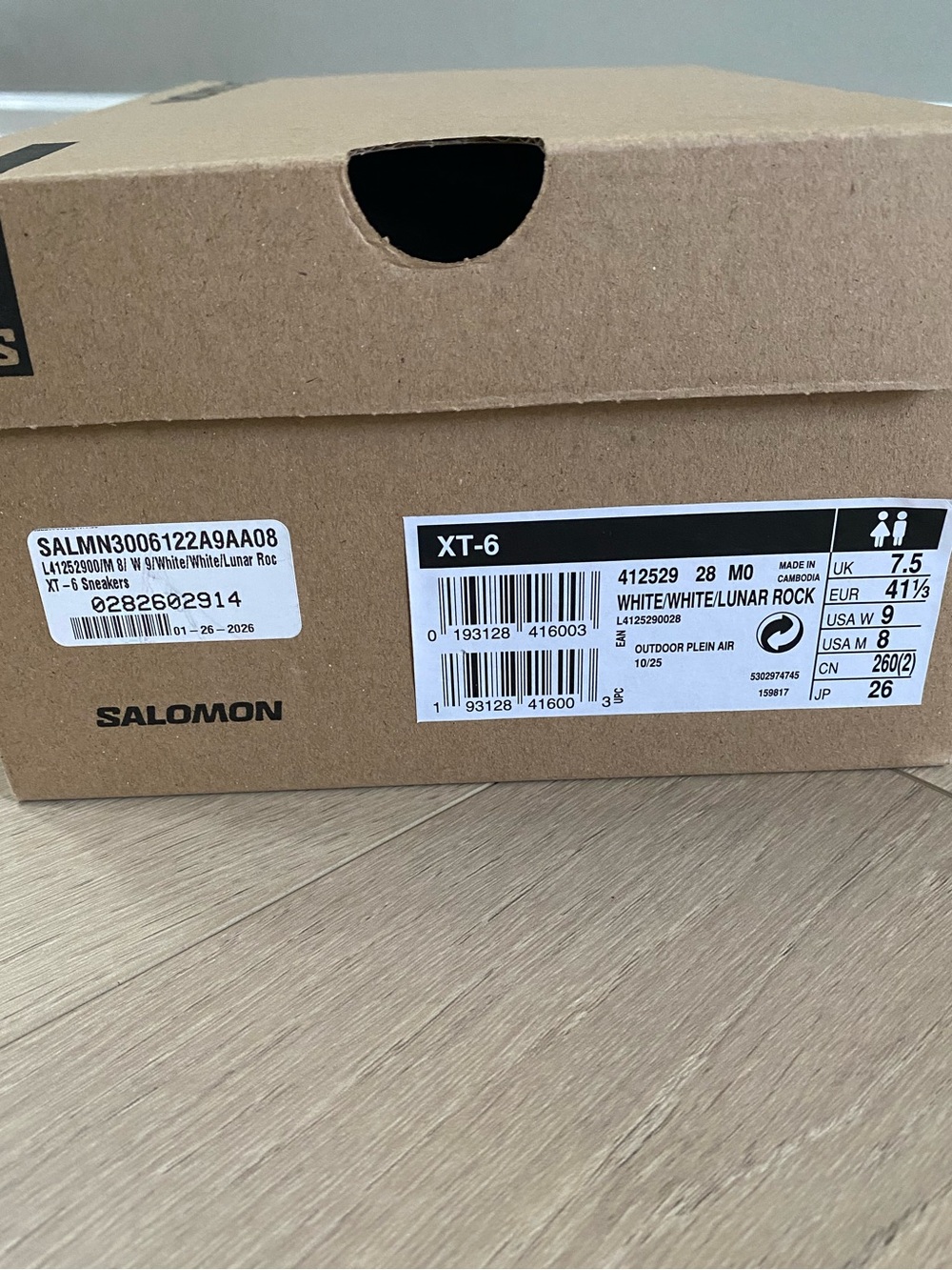 “IT GIRL” Salomon XT-6 White sneakers with Multicolor Tongue Accents 9 - Picture 9 of 11